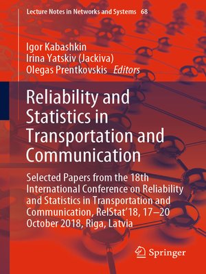 cover image of Reliability and Statistics in Transportation and Communication